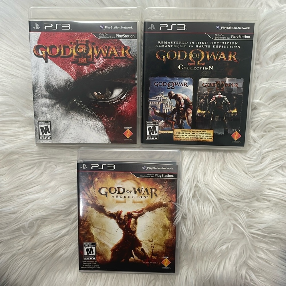 God Of War Collection Ascension Sony PS3 Playstation 3‎ Games bundle